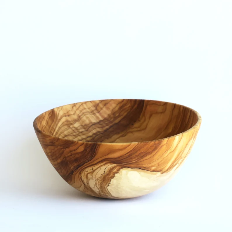 Olive Wood Snack Bowls 2 Piece