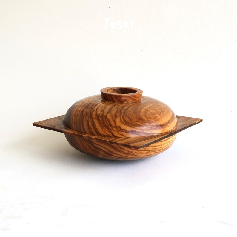 Olive Wood Flower Vase