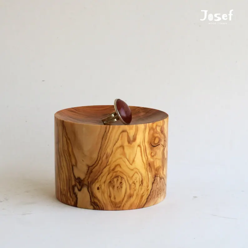 Olive Wood Trinket Stand