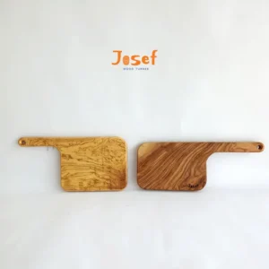 2 Olive Wood Cutting Board Set