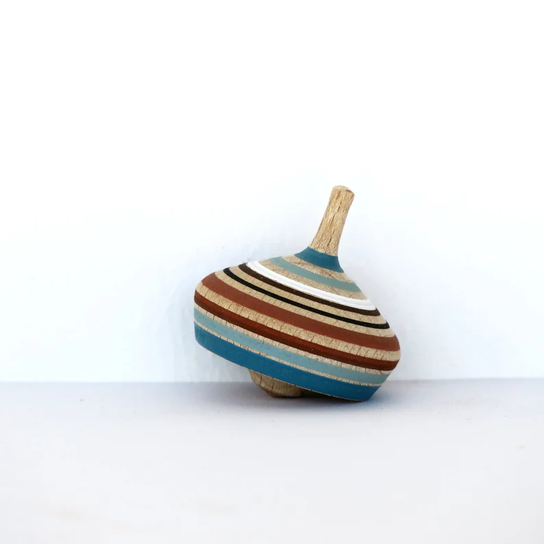 Beech Wood Spinning Top Toy