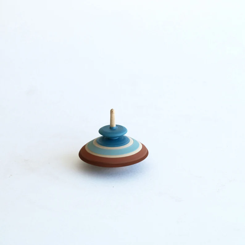 Beech Wood Spinning Top Toy