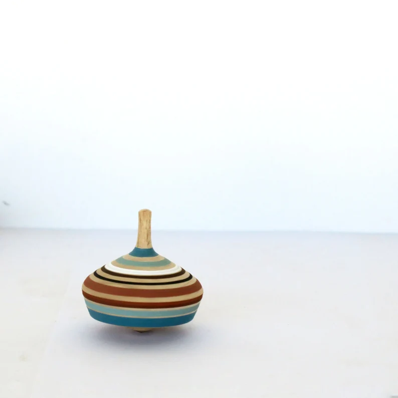Beech Wood Spinning Top Toy