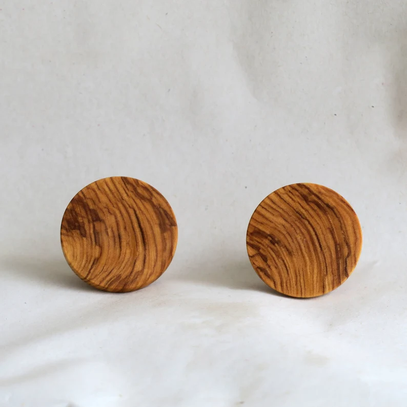 Olive Wood Rustic Cabinet Knob