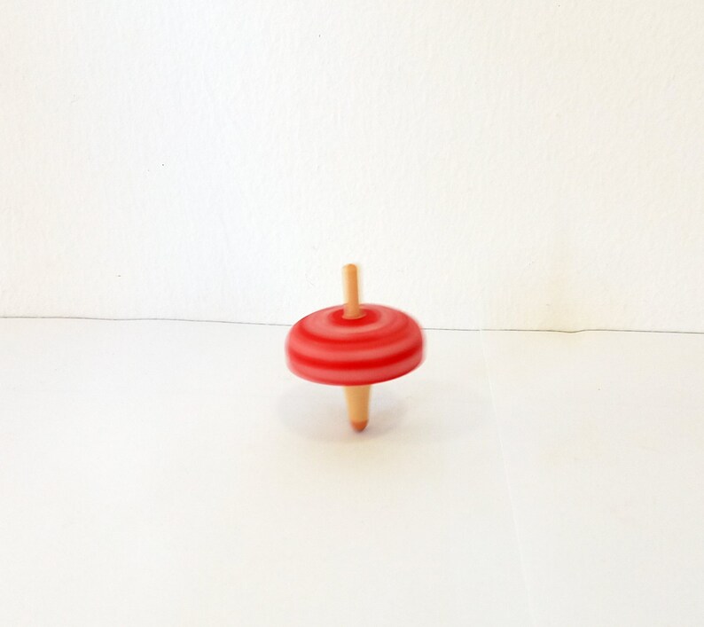Mushroom Shaped Wooden Spin top