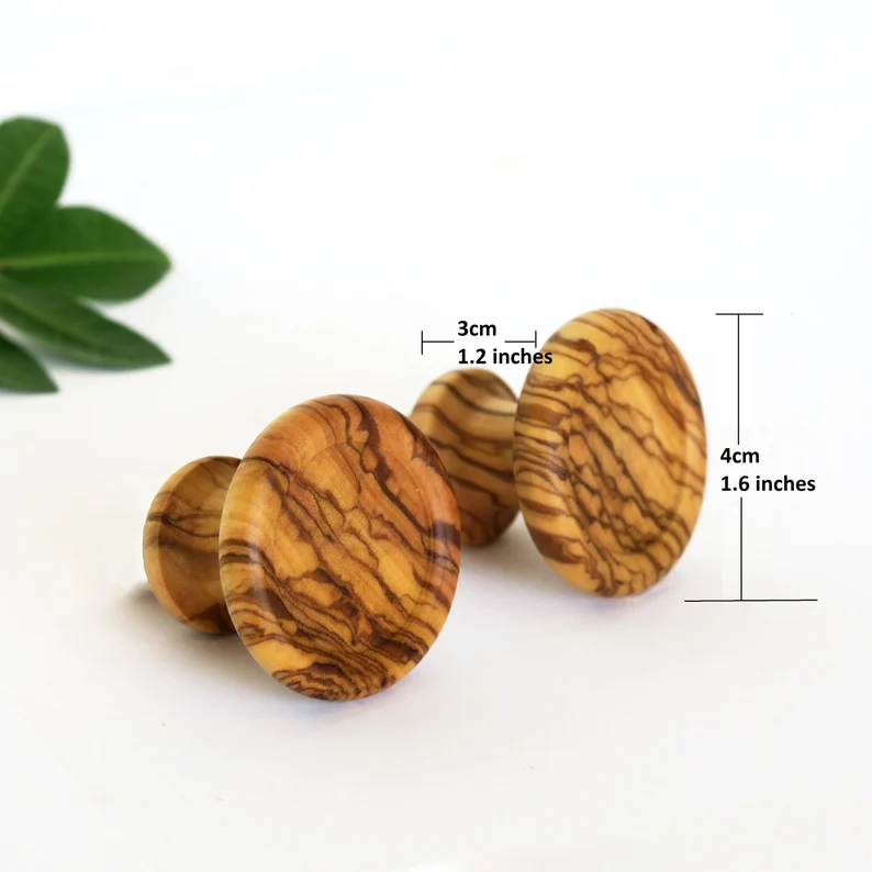Olive Wood Cabinet Knob