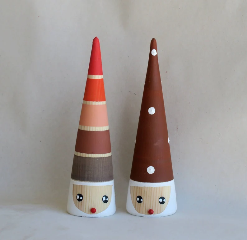Wooden Christmas Gnomes
