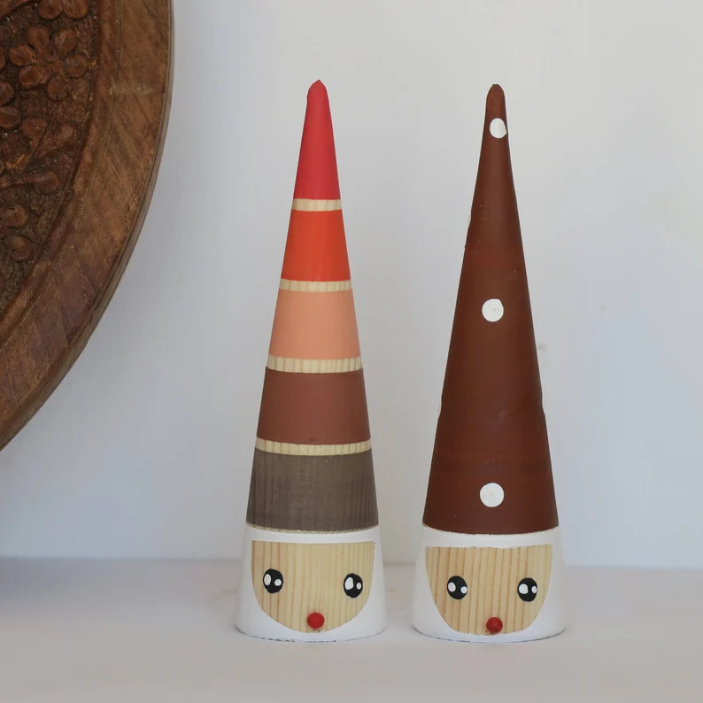 Wooden Christmas Gnomes