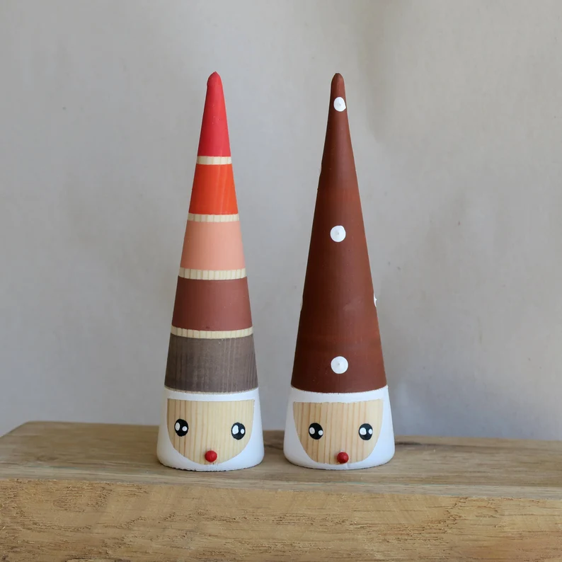 Wooden Christmas Gnomes